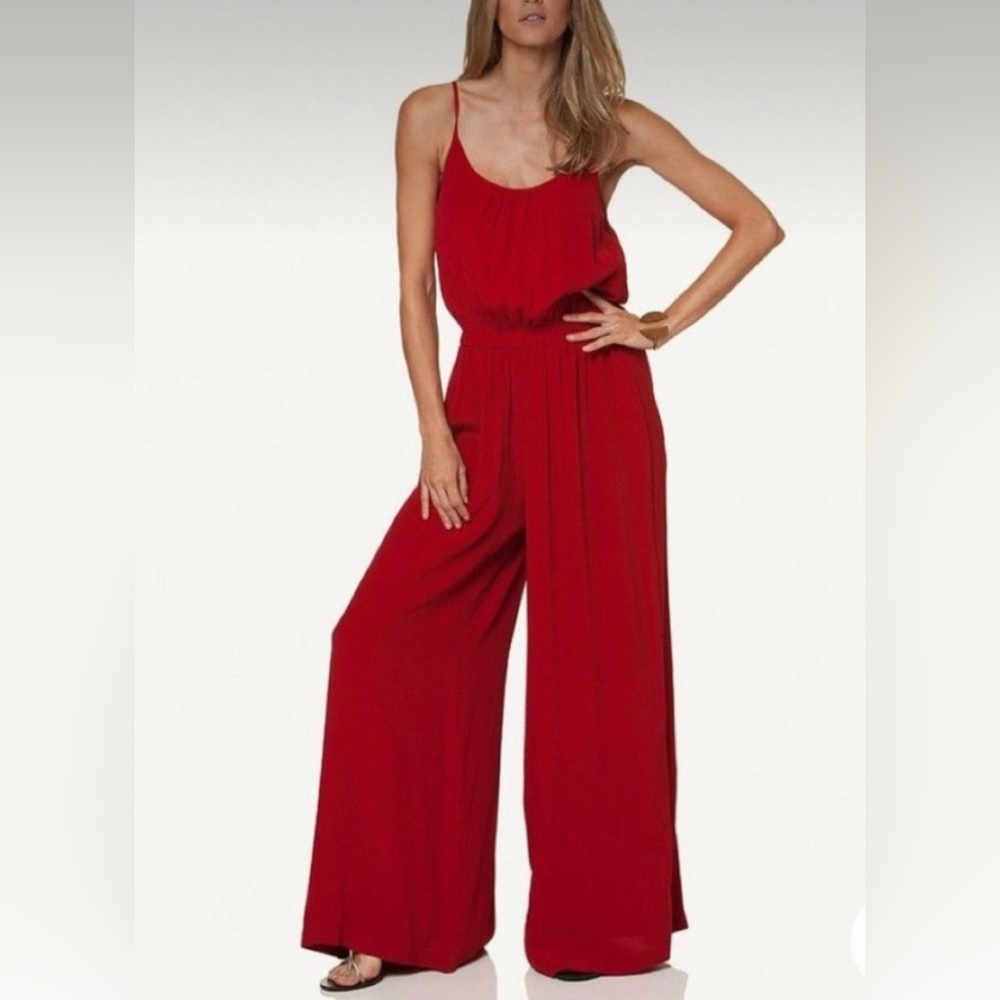 Vix Paula Hermanny red‎ jumpsuit size small